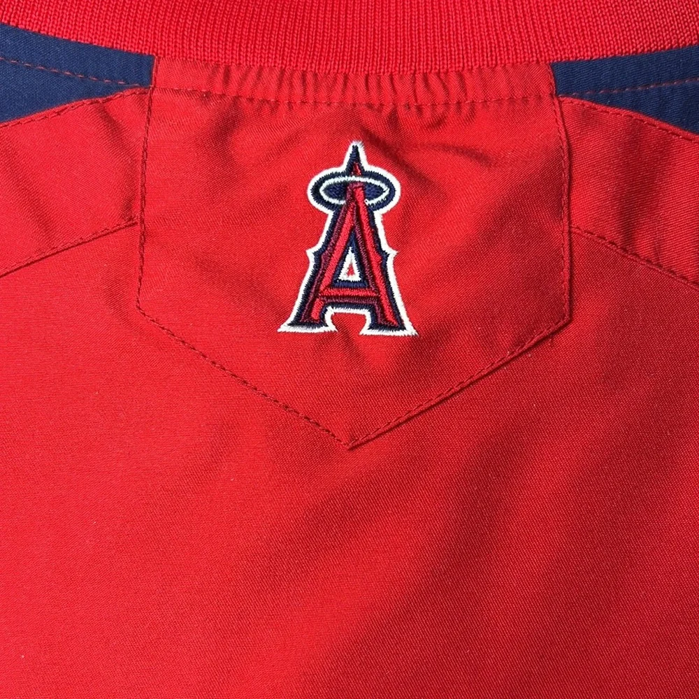 Mens MLB Los Angeles Anaheim Angeles Baseball ⚾️ Pullover Windbreaker M - Picture 12 of 13